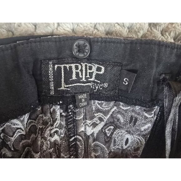 Tripp NYC Corset Top Small Black Gray Sugar Skull Lace-Up Goth Emo Y2K - Picture 4 of 11